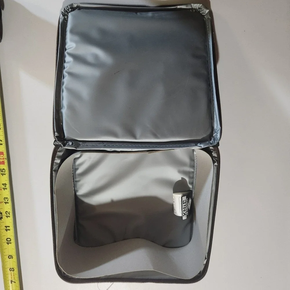 NWT Jinx Minecraft Dirt Block Insulated Lunch Box Pixels Zip Hook & Loop Strap
